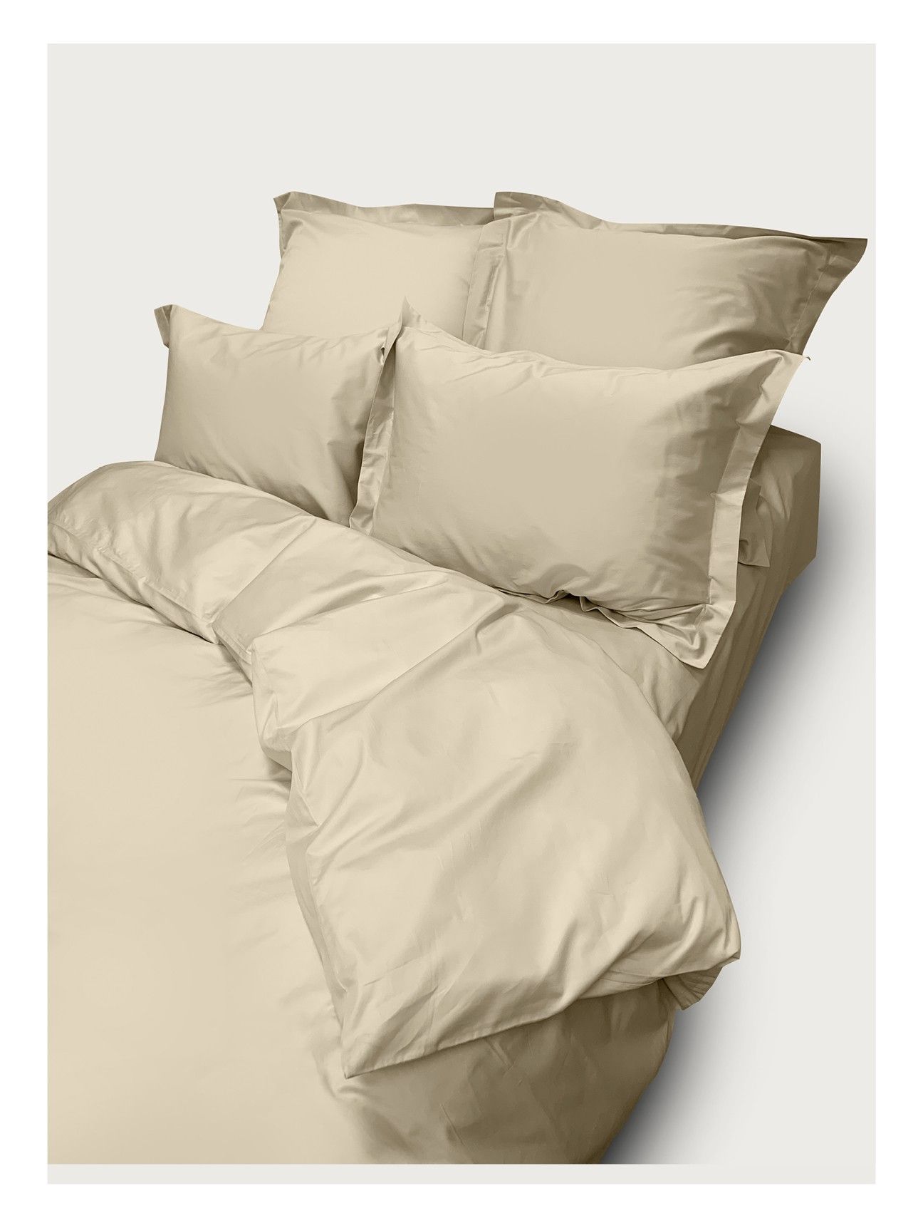 Комплект постельного белья Евро комплект Minimalism Satin Champaigne