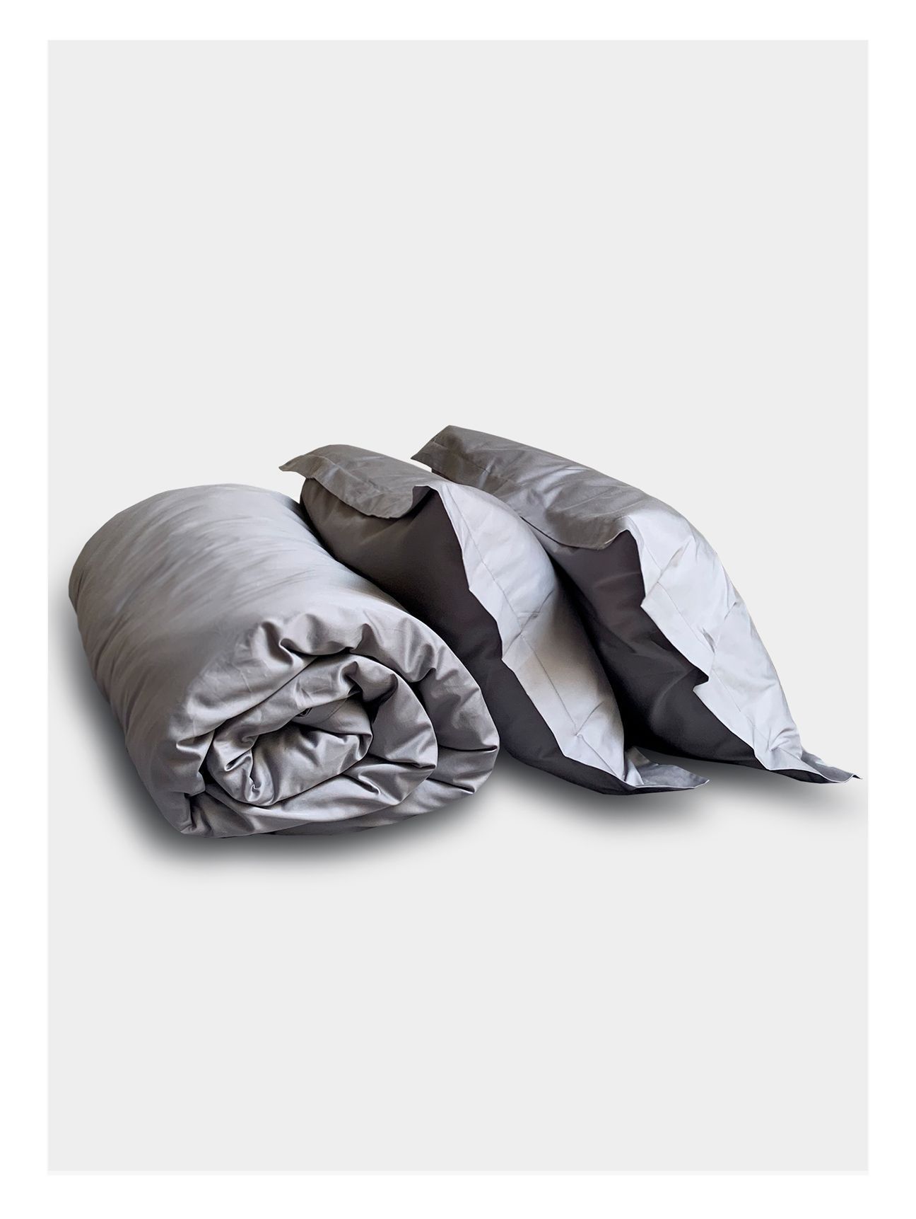 Комплект постельного белья Евро комплект Minimalism Satin Platinum