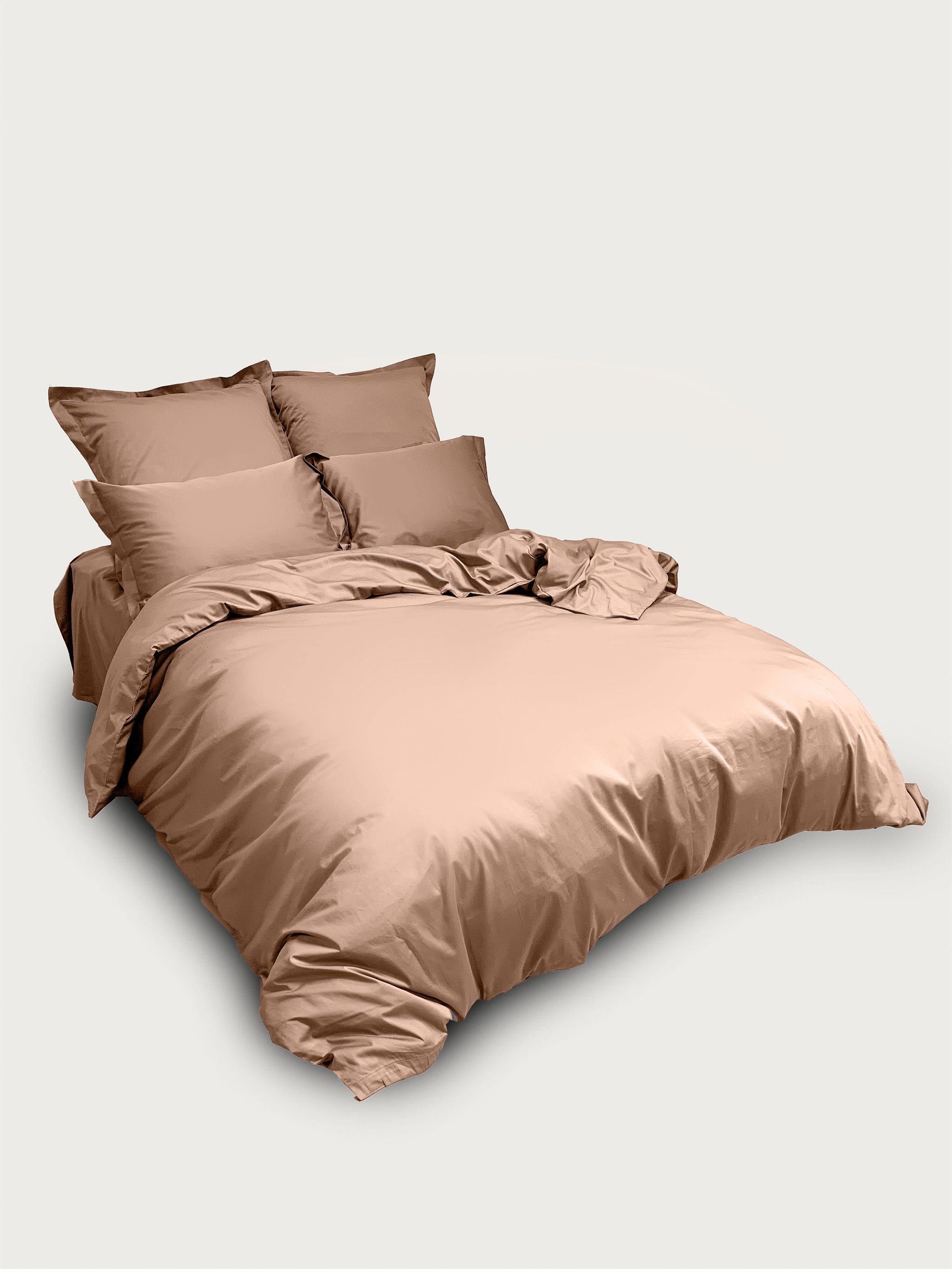 Комплект постельного белья Евро комплект Minimalism Satin Caramel