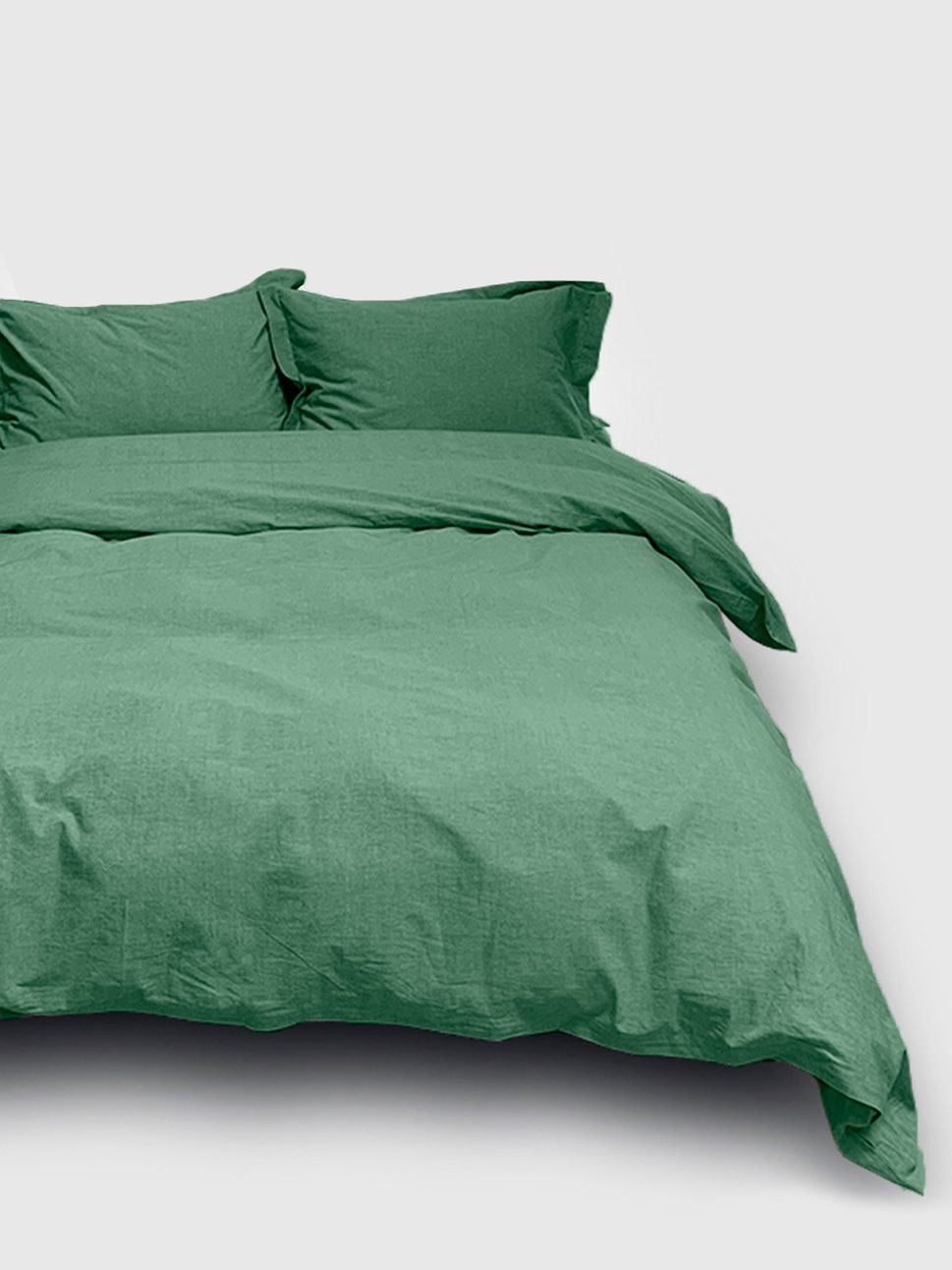 Комплект постельного белья Евро комплект Loft Green melange