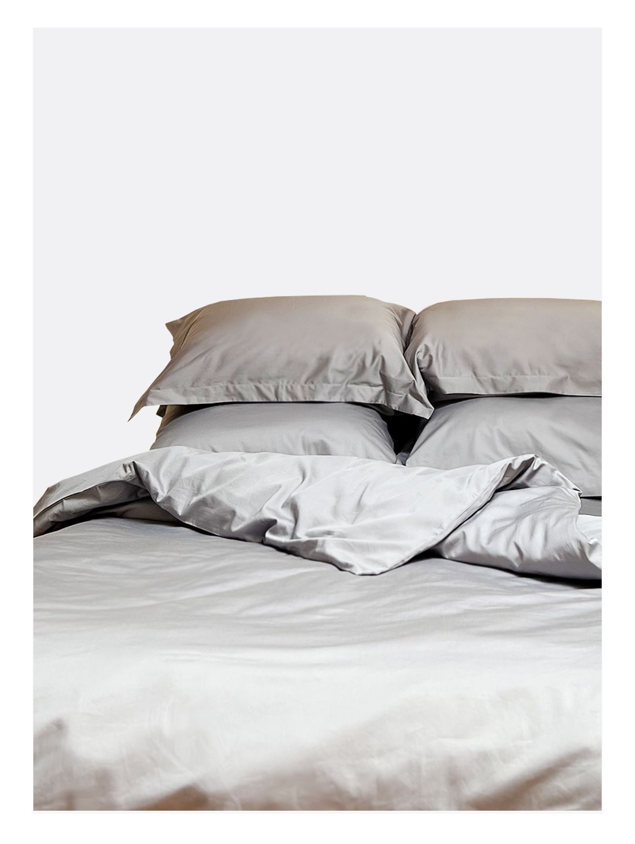 Комплект постельного белья Семейный комплект Minimalism Satin Platinum