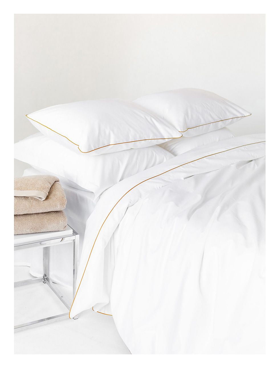 Комплект постельного белья Евро комплект Rim White&Gold