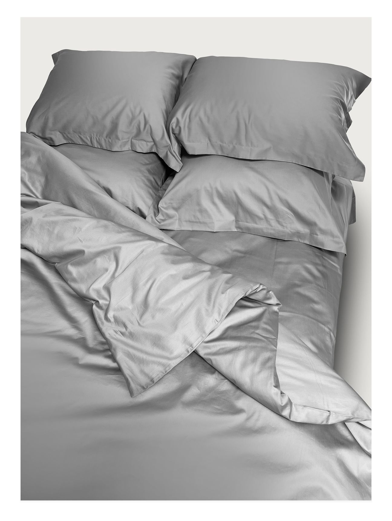 Комплект постельного белья Семейный комплект Minimalism Satin Platinum