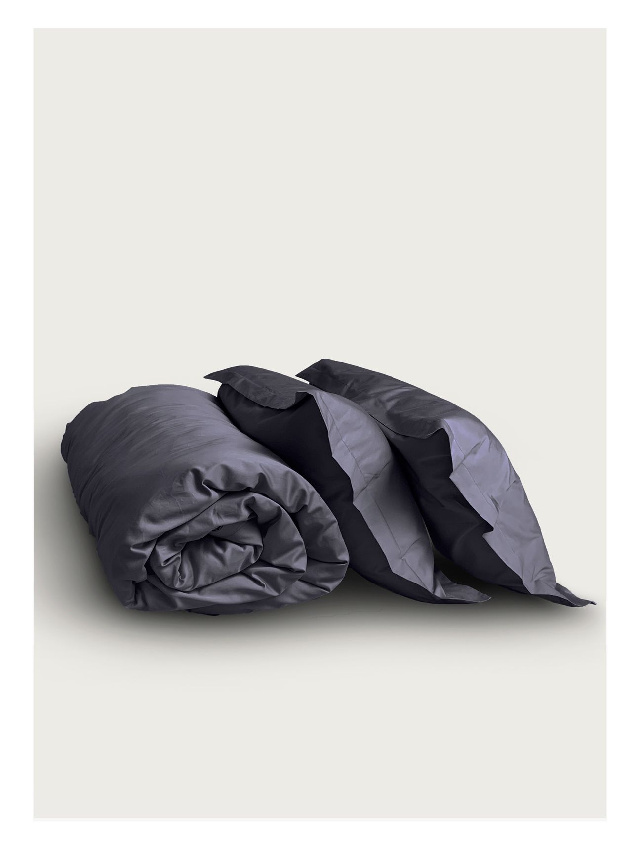 Семейный комплект Minimalism Satin Dark grey