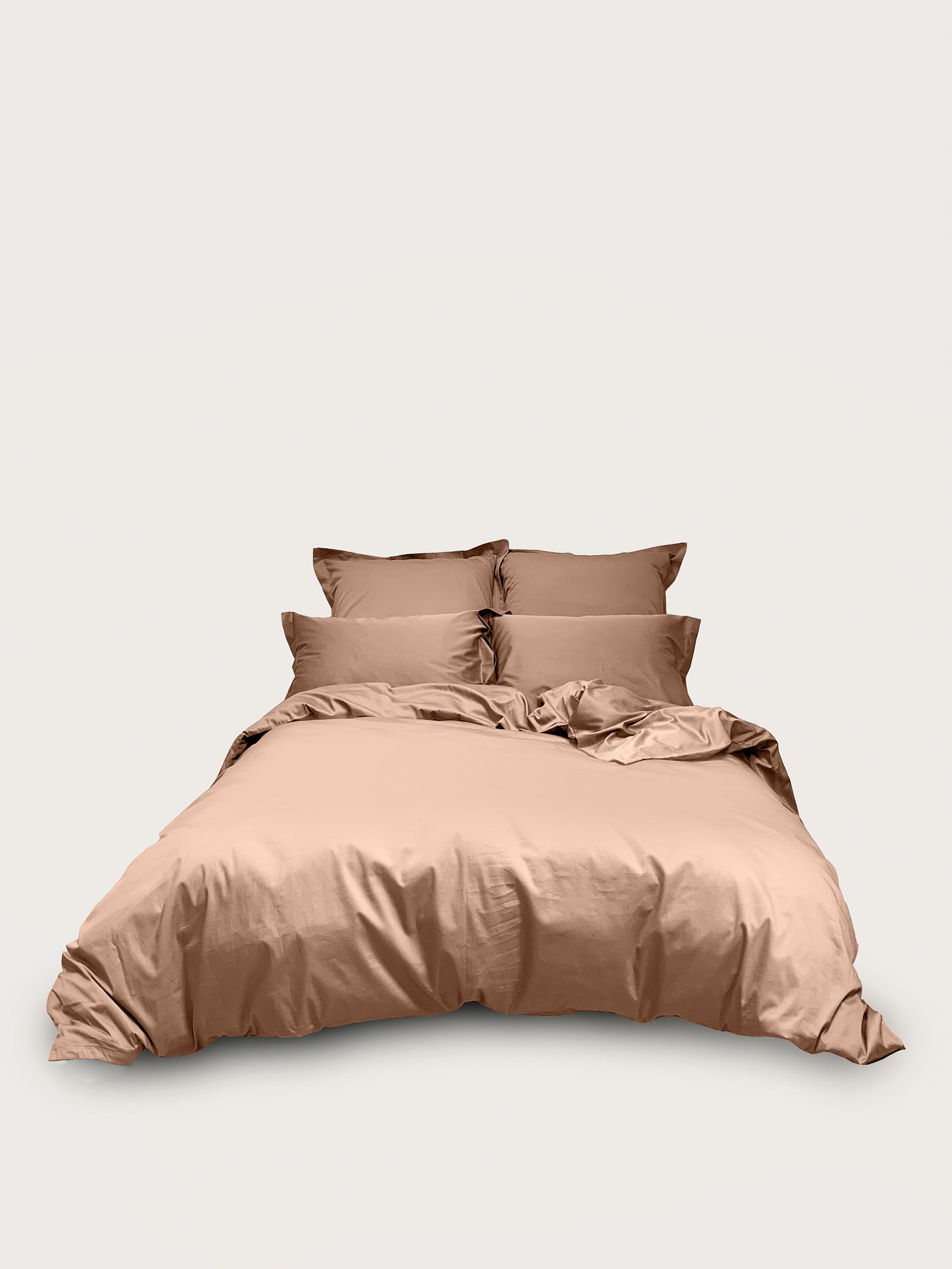 Комплект постельного белья Семейный комплект Minimalism Satin Caramel