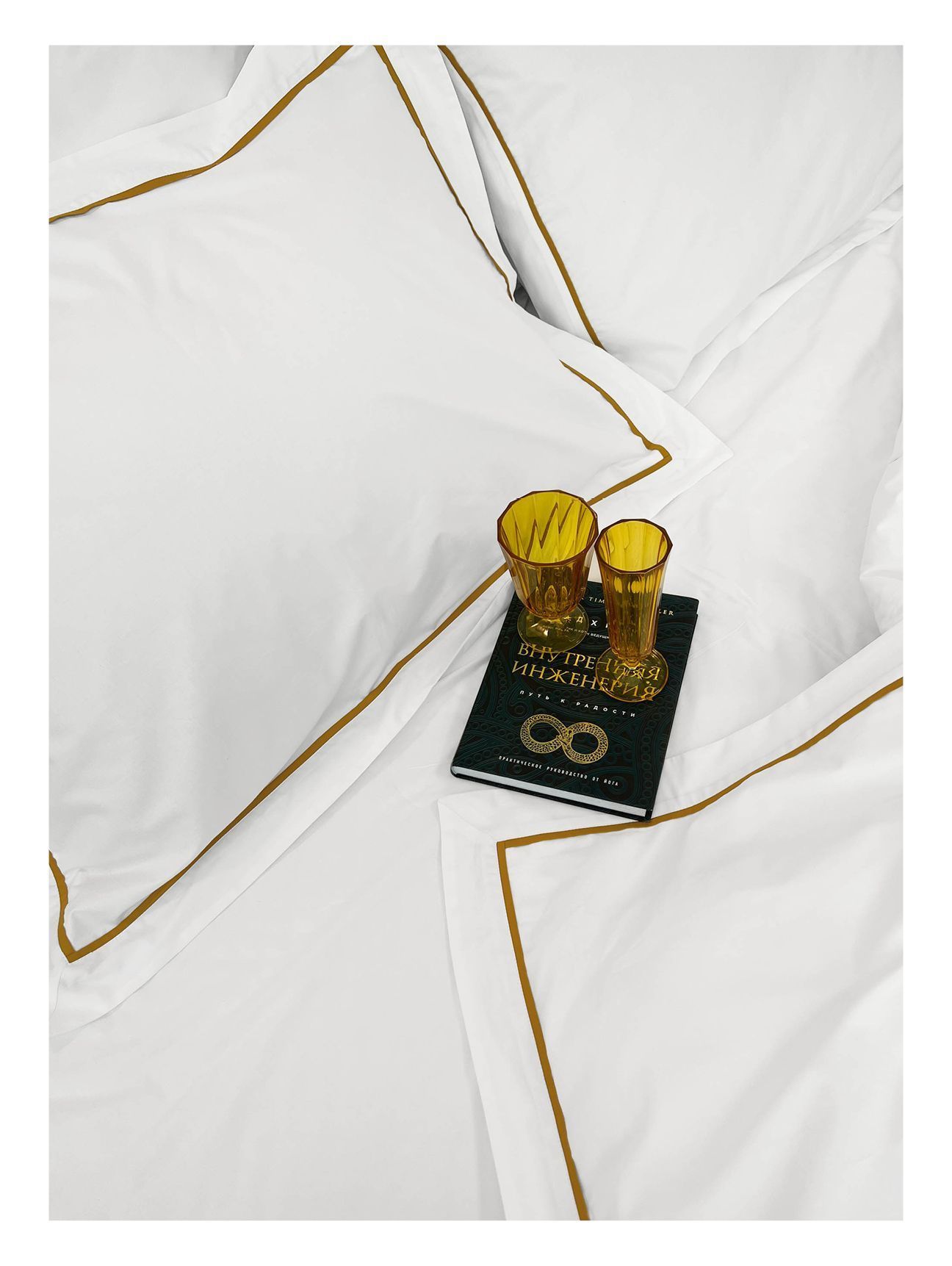 Комплект постельного белья Семейный комплект Frame Gold