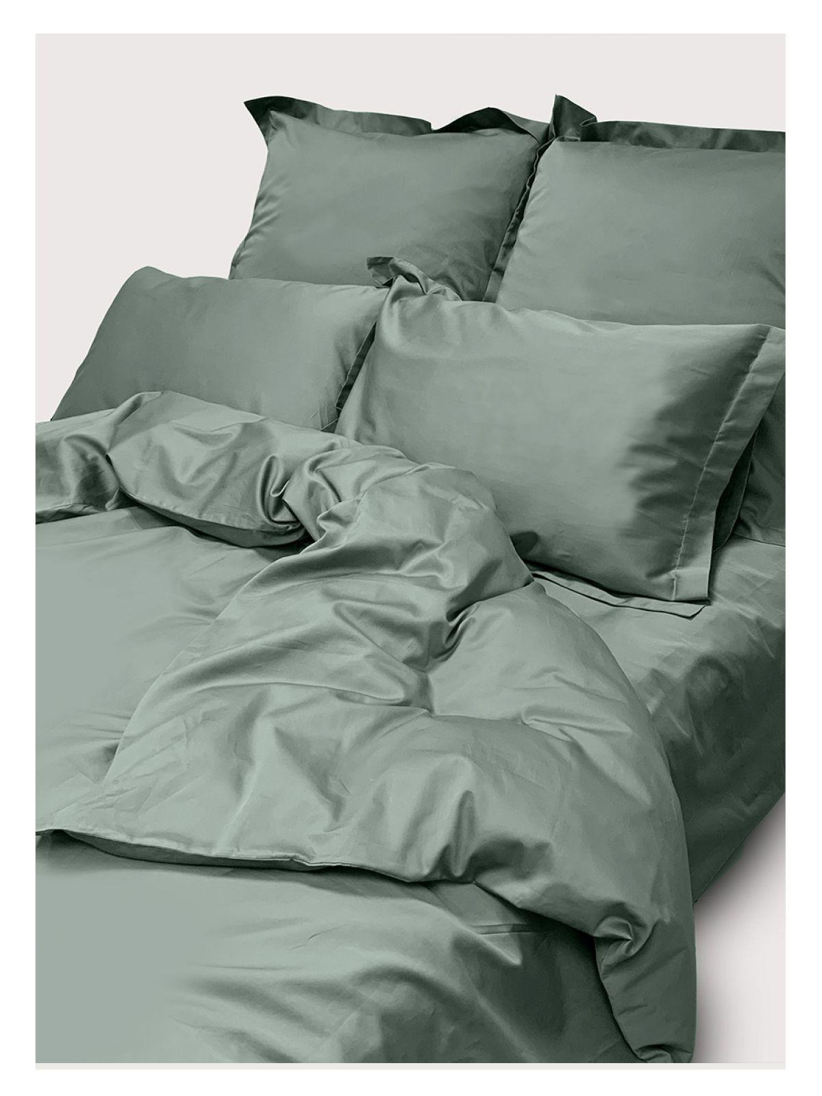 Комплект постельного белья Евро комплект Minimalism Satin Mint