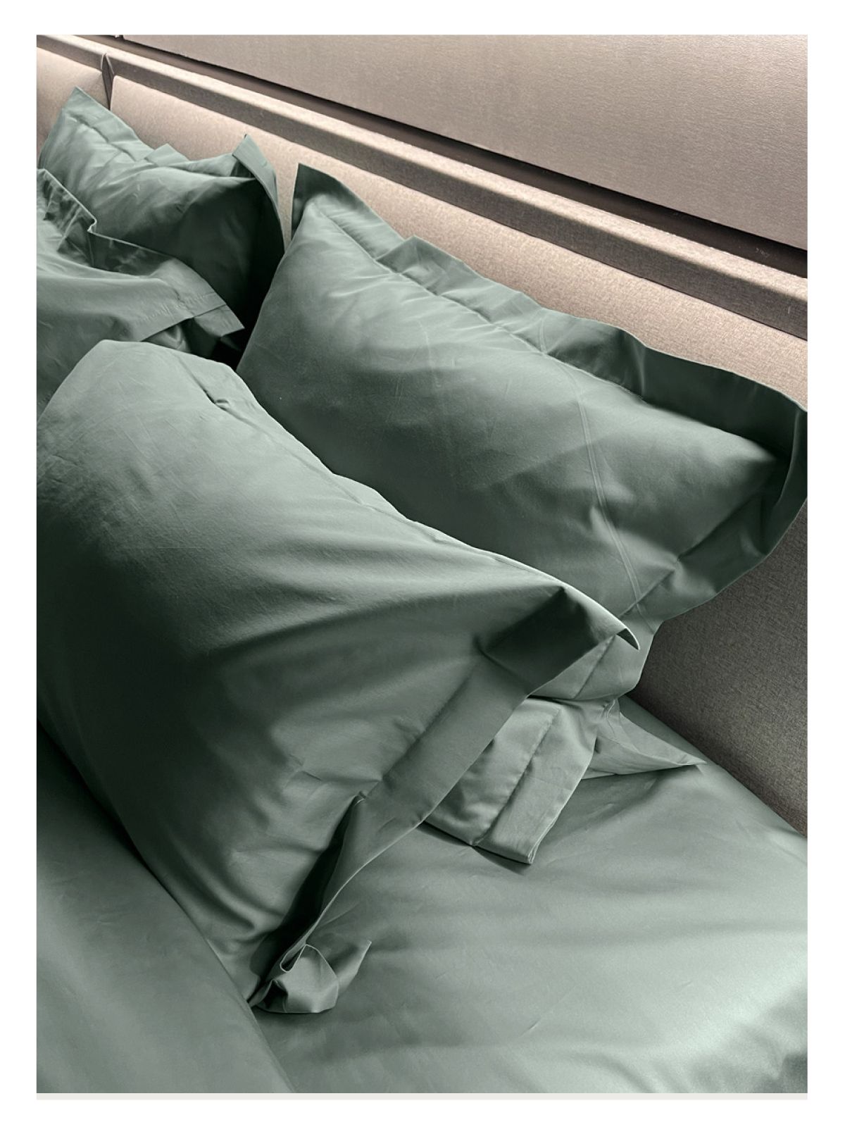 Комплект постельного белья Евро комплект Minimalism Satin Mint