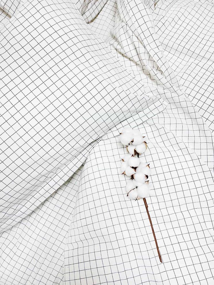 картинка Постельное белье Loft White cell магазин Одежда+ являющийся официальным дистрибьютором в России 