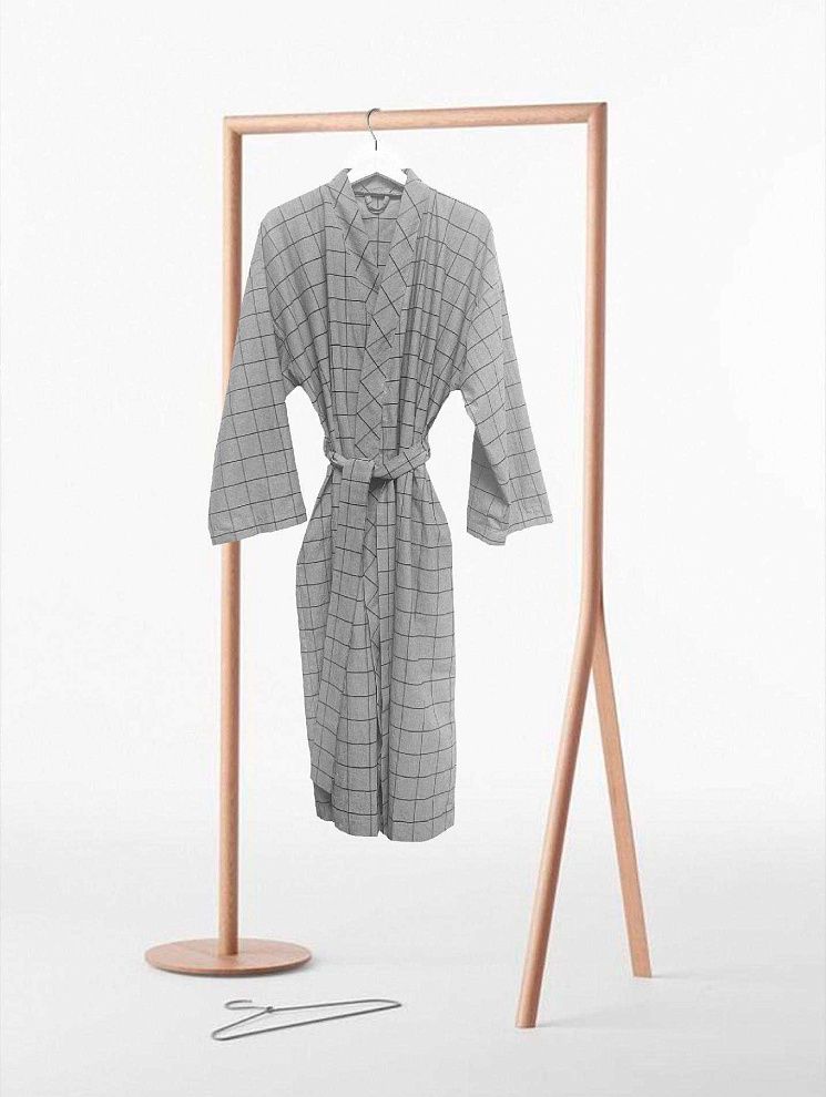 картинка Мужской халат из хлопка Grey Cell магазин Одежда+ являющийся официальным дистрибьютором в России 