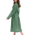 картинка Женский халат из хлопка Green melange магазин Одежда+ являющийся официальным дистрибьютором в России 