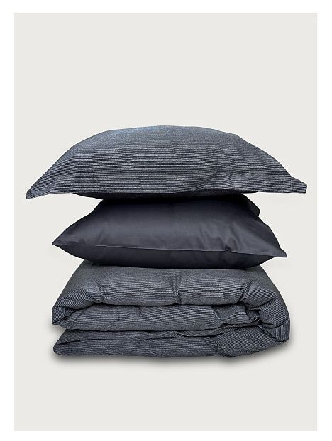 Евро комплект Minimalism Satin Grey Stripe