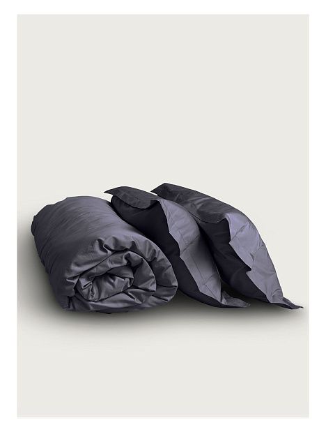 Семейный комплект Minimalism Satin Dark grey