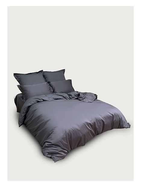 Семейный комплект Minimalism Satin Dark grey