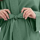 картинка Женский халат из хлопка Green melange магазин Одежда+ являющийся официальным дистрибьютором в России 