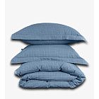 картинка Евро комплект Loft Dark Blue Cell магазин Одежда+ являющийся официальным дистрибьютором в России 